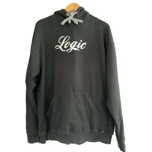 Logic Rapper Streetwear Black Hoodie XL